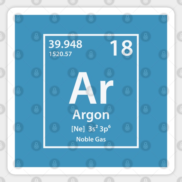 Argon Element Magnet by cerebrands